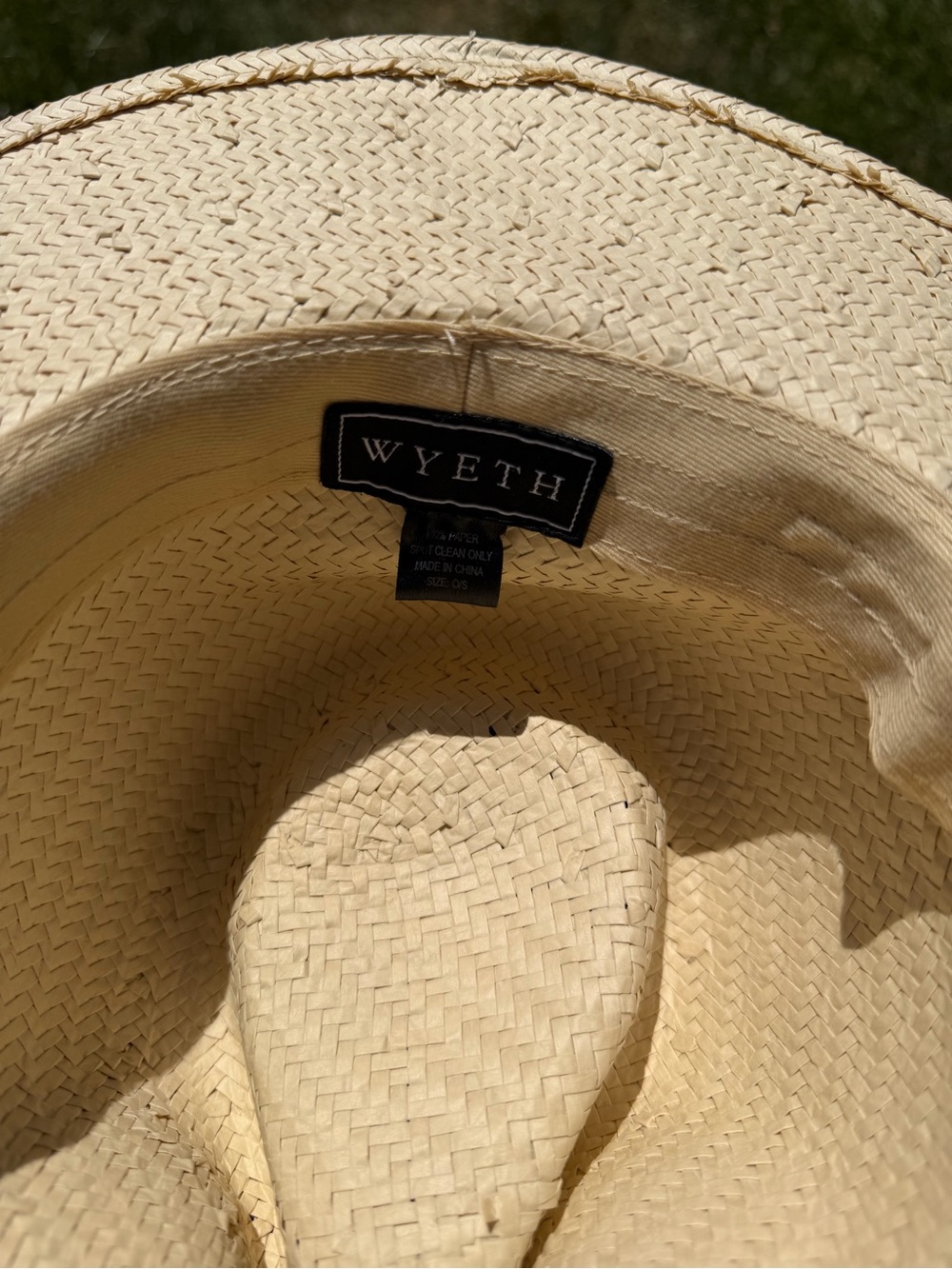 Wyeth Boho Straw Fedora Hat with Patterned Scarf Band - Picture 6 of 7